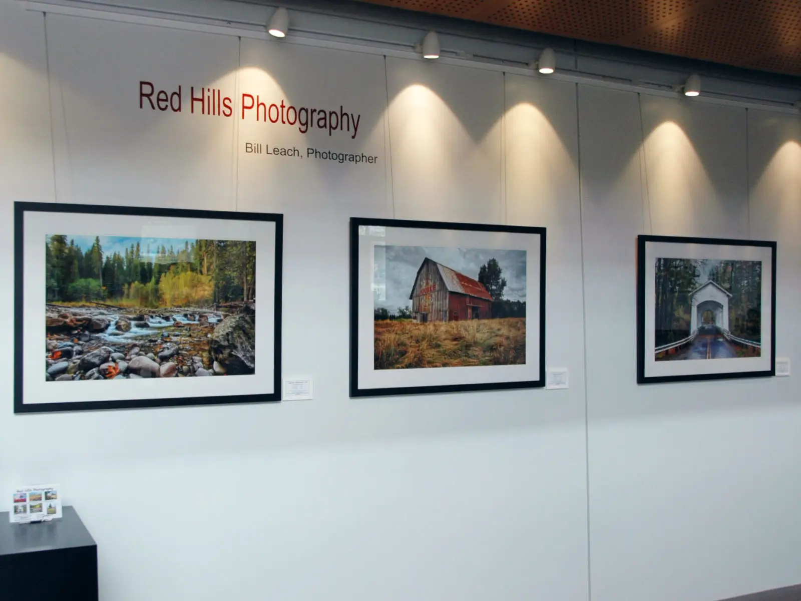 A set of photos from Red Hills Photography in the commons gallery of the Wilsonville campus