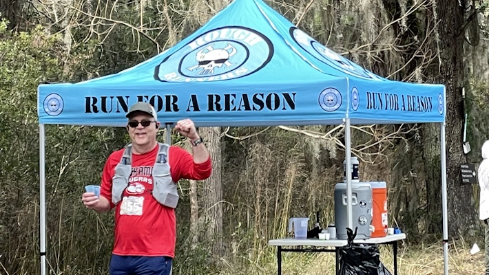 Tim Cook at a marathon in South Carolina